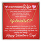 To my wife - From the moment I met you - Heart Name Necklace